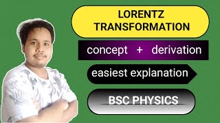 lorentz transformation  lorentz transformation equation  lorentz transformation bsc 1st year [upl. by Airekat]