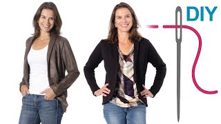 DIY Blazer Blazer nähen für Anfänger – DIY Schnittmuster Damenblazer quotLiloquot [upl. by Nommad]