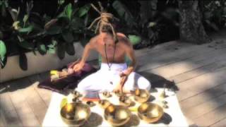 Tibetan Bowls Meditation w Swami Arun Yoga Barn  Bali [upl. by Ongineb]