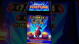 Waves of Fortune slot machine Insta Hit bonus session  Chumash Casino March 2021 [upl. by Yenhpad]