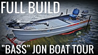 1959 14ft Alumacraft quotBASSquot JON BOAT Full Boat Tour amp BUILD [upl. by Tolmann]