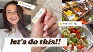 GET IT ALL DONE WITH ME UK  productive vlog 2022  working out grocery haul home organisation [upl. by Terbecki907]