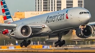 50 CLOSE UP Boeing 777 LANDINGS at LAX  Los Angeles Airport Plane Spotting LAXKLAX [upl. by Dahraf515]