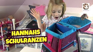 WHATS IN MY SCHOOLBAG  Hannah packt ihren Schulranzen 🎒 Back to School [upl. by Atikcir]