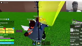 Blox fruits roblox defeated shanda lvl 496 [upl. by Aicilic261]