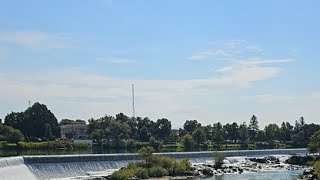 The historic Idaho Falls waterfalls [upl. by Ruenhs]