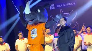 Chitwan Rhinos AnthemNPL  Swapnil Sharma live performance [upl. by Tnelc]