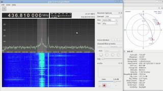 Gqrx SDR test on AO27 orbit 93036 [upl. by Li861]