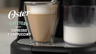 👇 ¿Cómo usar la cafetera Oster® para Espresso y Capuccino BVSTEM5501B [upl. by Rolyab273]