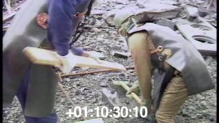 Chernobyl Cleaning the roofs Soldiers reservists 1986 [upl. by Nonarb714]