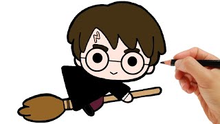 HOW TO DRAW HARRY POTTER EASY [upl. by Fleeta]