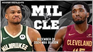 Milwaukee Bucks vs Cleveland Cavaliers Full Game Highlights  Dec 29  2024 NBA Season [upl. by Eliathas]