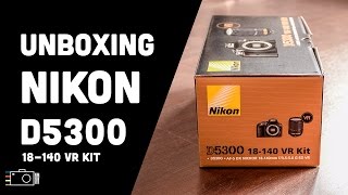 NIKON D5300 18140 VR Kit UNBOXING [upl. by Ymmor43]