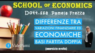 Variazioni Economiche e Variazioni Finanziarie le basi della Partita doppia esercizio svolto [upl. by Trabue]