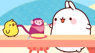 Molang Hindi  The little Monkey 🙉 Funny Hindi Animal Cartoons [upl. by Nellir]