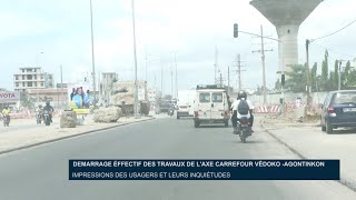 Démarrage effectif des travaux de l’axe carrefour VêdokoAgontinkon [upl. by Beera]