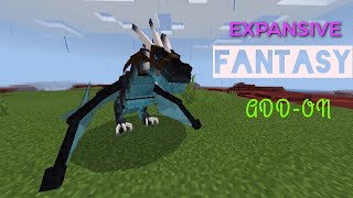 EXPANSIVE FANTASY ADDONDragon Addon  MC BEDROCK [upl. by Merriott]