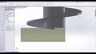 faire un hélice methode 2 par solidworks [upl. by Boonie]