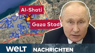 KRIEGE IM OSTEN Flutet Israel die TerrorTunnel der Hamas – Putin droht NATOLand  WELT Stream [upl. by Redan853]