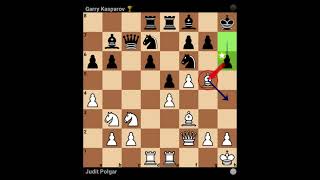 Judit Polgar vs Garry Kasparov 1994 Sicilian Defense Najdorf Amsterdam Variation [upl. by Belamy]