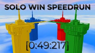 Doomspire Brickbattle Private Solo Win Speedrun Former WR 049217 [upl. by Aneles]