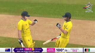 GMaxwell 201 RunsHighlightAustralia vs AfghanistanWorld Cup 2023Real Cricket 24 [upl. by Ricketts]