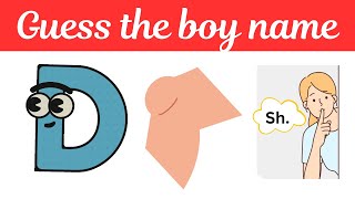 Can you guess all 30 boy names  boy name  emoji challenge  quiz masters  quiz [upl. by Helaina]