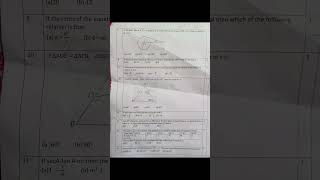 CLASS 10 MATHS standard PRE BOARD MONTHLY TEST QUESTION PAPER KV BHOPAL REGION202425 class10 [upl. by Farley]