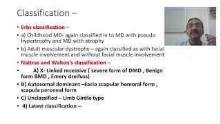 Muscular dystrophy  classification  09 [upl. by Bunce968]