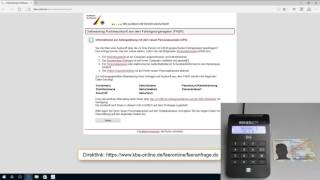Punkte beim Kraftfahrtsbundesamt abrufen mit dem cyberJack RFID komfort [upl. by Elreath]