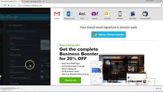 How to add WiseStamp email signature to Gmail Yahoo GoDaddy Outlook365 and Office 365 [upl. by Romonda]