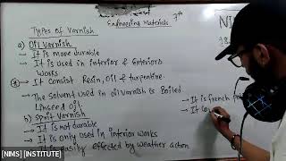 Engineering Materials  Part 7  Paint  Varnish  Bitumen [upl. by Downing153]