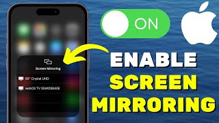 How To Turn On Screen Mirroring On iPhone [upl. by Gibbons413]