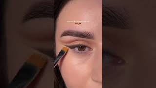 Autumn eyemakeup🤎✨🤎✨makeup linerhack makeuptutorial makeuptips makeuptricks beauty liner [upl. by Lamhaj164]