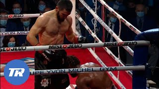 Artur Beterbiev Gets Cut Turns Beast Mode Finish Browne in Rd 9 17 Straight KO Wins  HIGHLIGHTS [upl. by Files]