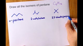 Draw All the Isomers of Pentane [upl. by Akire]