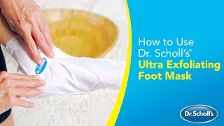 Dr Scholl’s  How to Use Ultra Exfoliating Foot Mask [upl. by Mallis204]