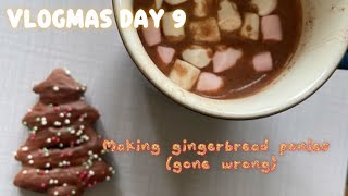 MAKING GINGERBREAD WITH ALEXA GONE WRONG VLOGMAS [upl. by Judy]