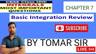 class 12 chapter 7 ex 71 basic integration review chapter 7 integrals ex 71 q 678910maths [upl. by Bobbee596]