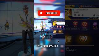 Free Fire 100 Level Uid 👆😱short viral shortfeed [upl. by Alroy]