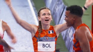 Netherlands Wins Gold medal in 400m Relay Mixed  FEMKE BOL Wins Gold in 400m Relay [upl. by Trixi]