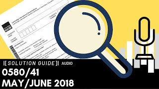 058041 MayJune 2018 Marking Scheme MS Audio Voice Over [upl. by Anot297]