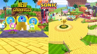 Golden Eggs Wave 5 amp Spawn Redesign Sonic Speed Simulator [upl. by Aldridge842]