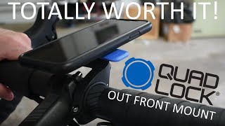 QuadLock Out Front Bike Mount Review [upl. by Delbert]