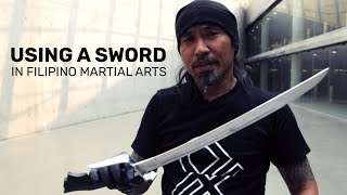 Using A Sword In Filipino Martial Arts [upl. by Las]