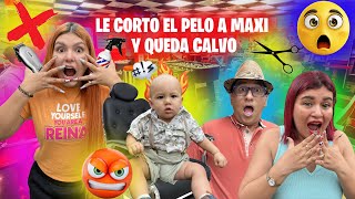 LE CORTO EL PELO A MAXI Y QUEDA CALVO Maxi es pelón👨‍🦲😱🤣 MAIYE TORREX [upl. by Ttergram]