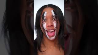 Scary White Clown with White Contact Lenses  Halloween Trends 2024 [upl. by Idnyl]