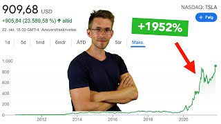 Så meget er mine Tesla aktier steget i værdi 431000 kr [upl. by Airamana]