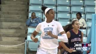 UNC Womens Basketball Summers 20 amp 13 Leads Heels Over Fairleigh Dickinson [upl. by Annayt]