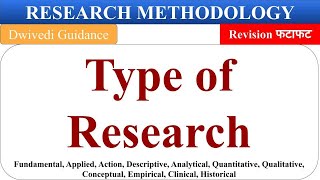 Type of Research research types descriptive analytical action empirical research methodology [upl. by Gnivre]